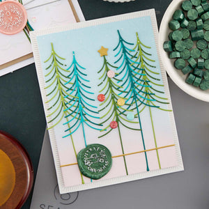 Sealed Christmas Tree Squiggle Etched Dies from Sealed for the Holidays Collection