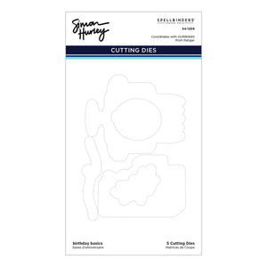 Birthday Basics Etched Dies by Simon Hurley for Coordinating Stamp Set
