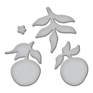 Sketched Citrus Etched Dies for Coordinating Stamp Set by Simon Hurley