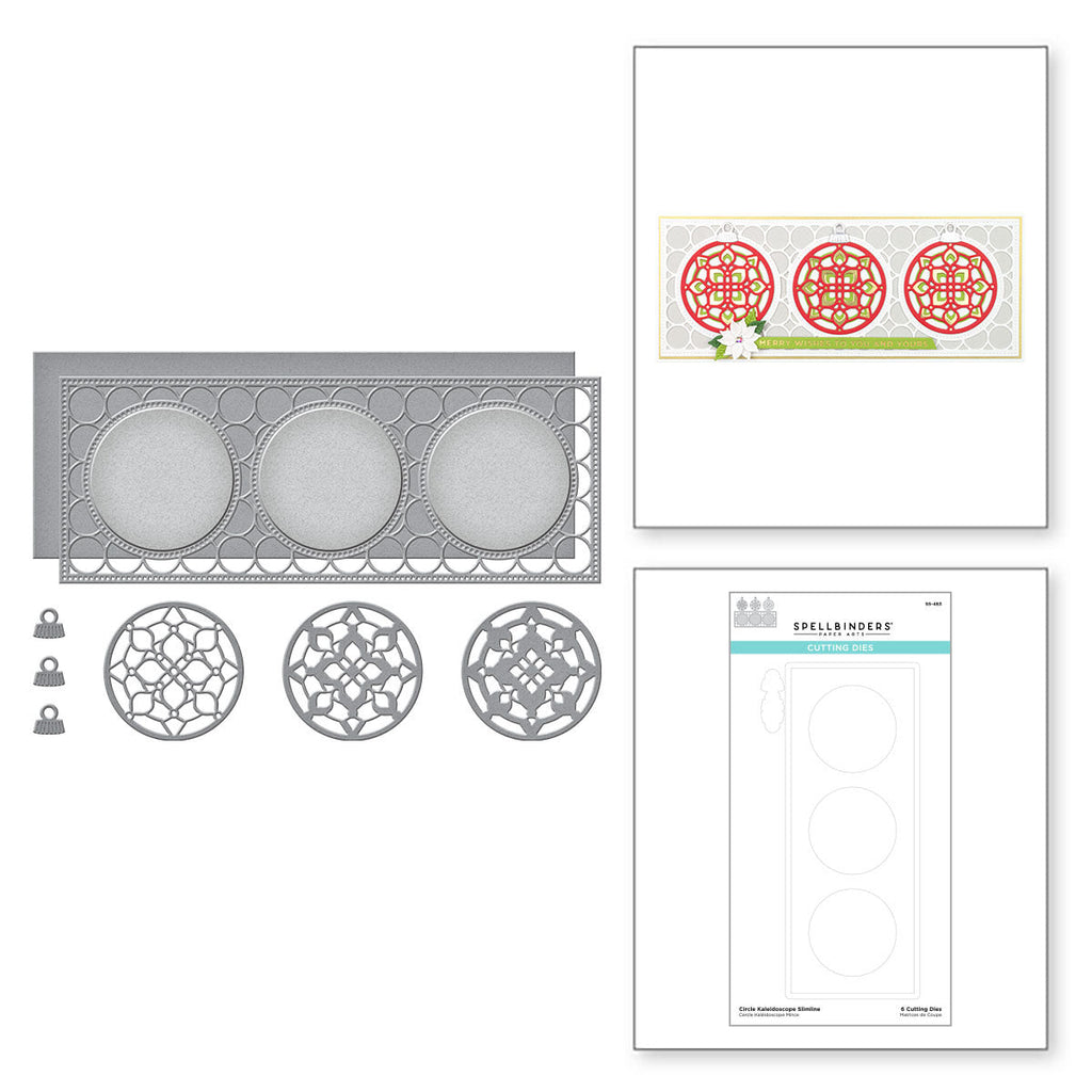 Circle Kaleidoscope Slimline Etched Dies from the Slimline Collection (S5-463) Combo Image