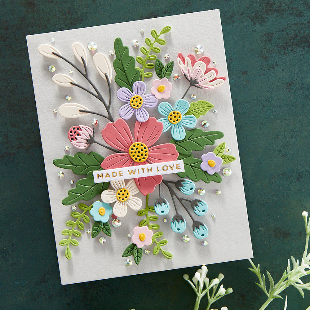 Be Bold Blooms Etched Dies from the Be Bold Collection