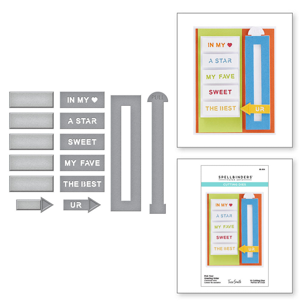 Pick Your Greeting Slider Etched Dies from the Birthday Celebrations Collection (S5-509)