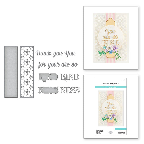 Thank you for your Kindness Etched Dies from The Right Words Collection by Becca Feeken (S5-513) combo product image.