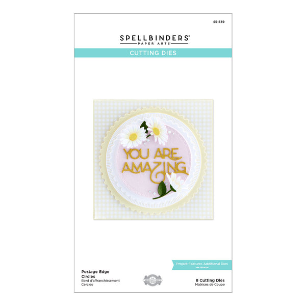 Postage Edge Circles from the Postage Edge Shapes Collection by Becca Feeken