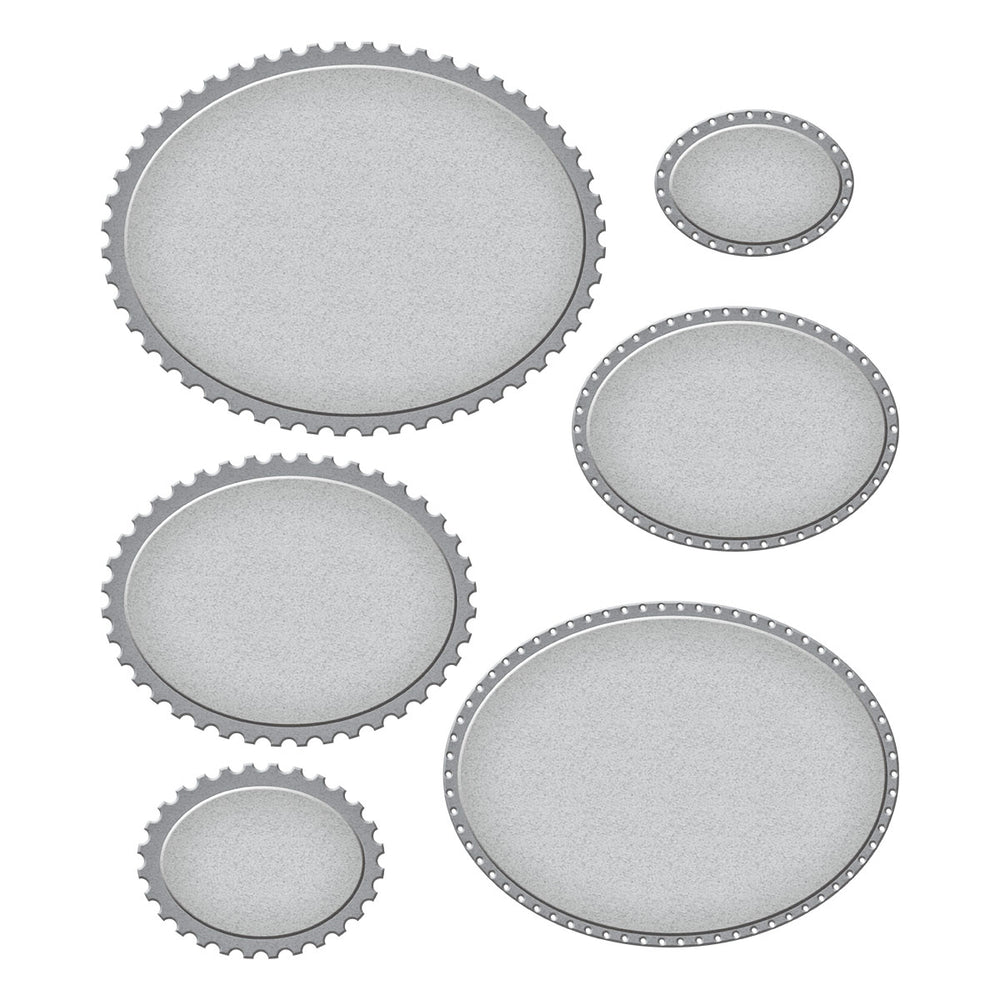 Postage Edge Ovals from the Postage Edge Shapes Collection by Becca Feeken