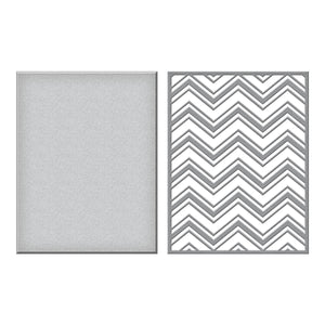 Zig Zag Chevron Etched Dies from the Photosynthesis Collection by Simon Hurley