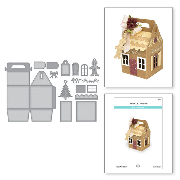 Shapeabilities Charming Cottage Box Etched Dies A Charming Christmas Collection by Becca Feeken (S6-153) Combo Image 