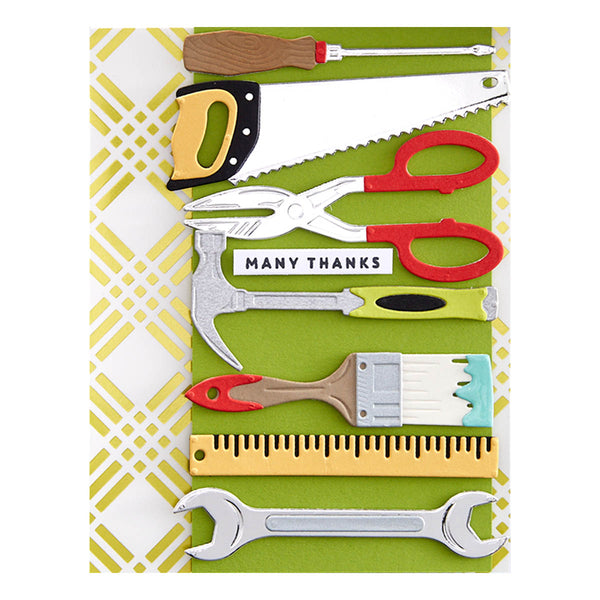 All the Tools Etched Dies from the Toolbox Essentials Collection by Nancy McCabe