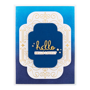 Thanks Enclosed Sentiments Etched Dies from the Four Petal Collection
