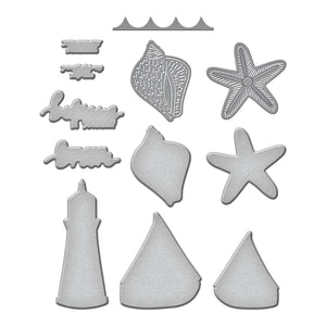 Smooth Sailing Etched Dies for Coordinating Stamp Set by Simon Hurley