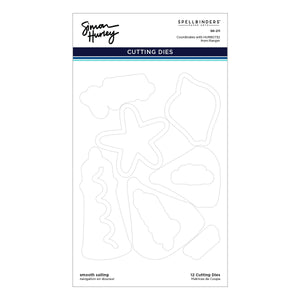 Smooth Sailing Etched Dies for Coordinating Stamp Set by Simon Hurley