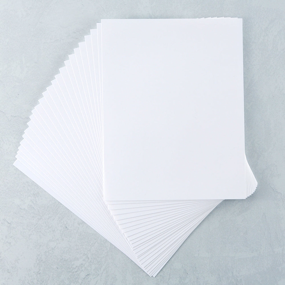 White Cardstock 8 1/2" x 11" - 25 pack - 80 lb