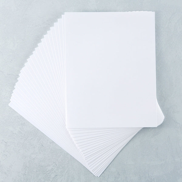 White Cardstock 8 1/2" x 11" - 25 pack - 80 lb