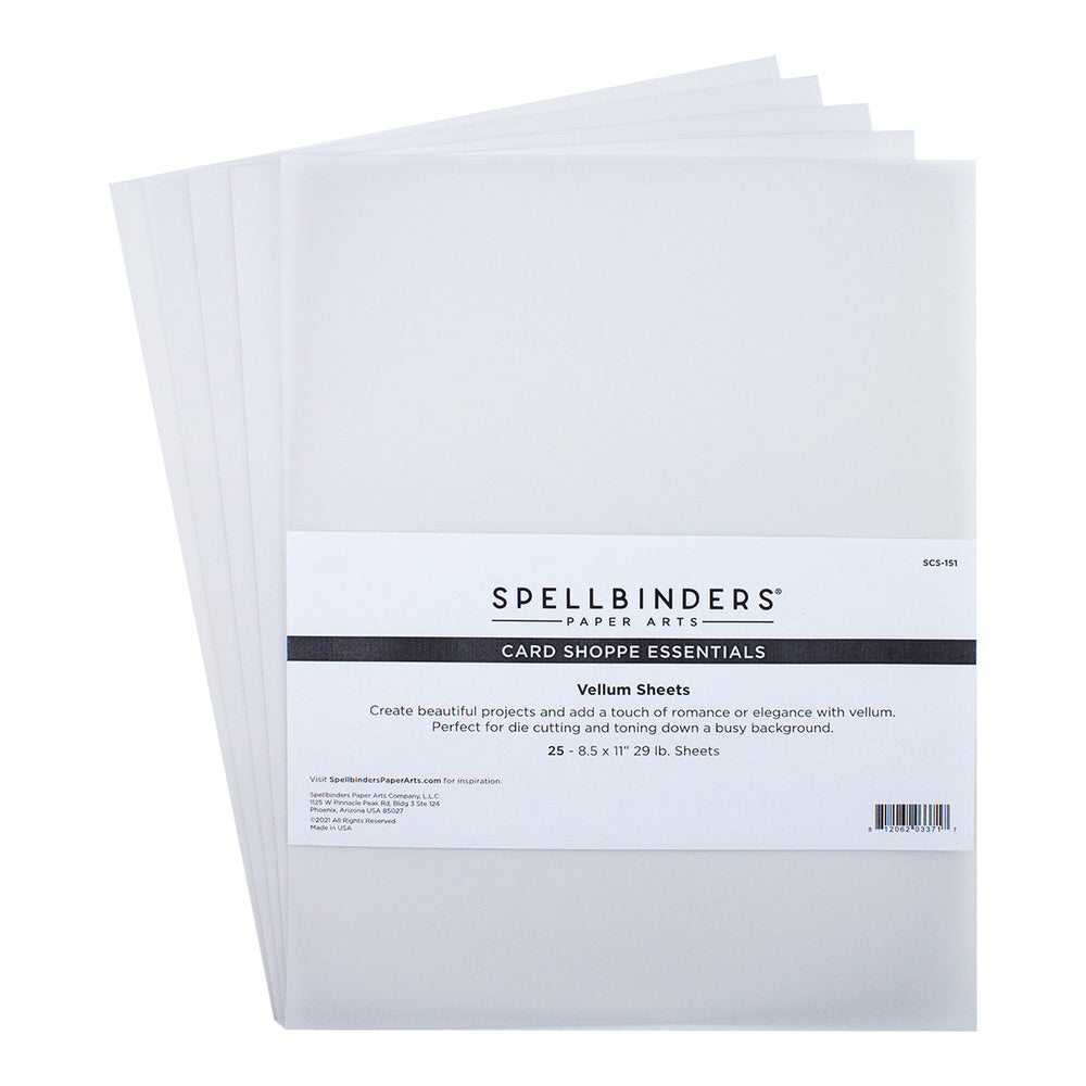 Vellum Sheets from the Card Shoppe Essentials Collection
