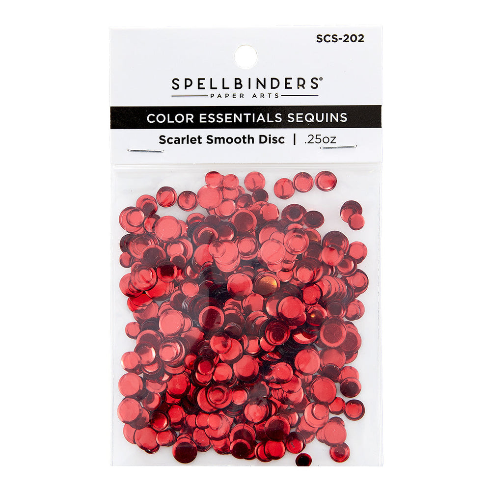 Scarlet Smooth Discs Color Essentials Sequins