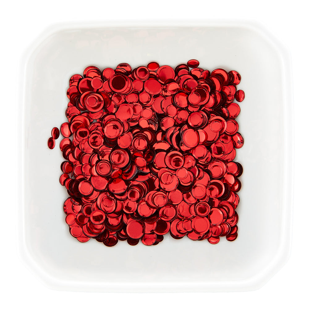 Scarlet Smooth Discs Color Essentials Sequins