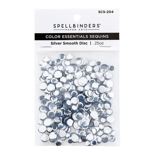 Silver Smooth Discs Color Essentials Sequins