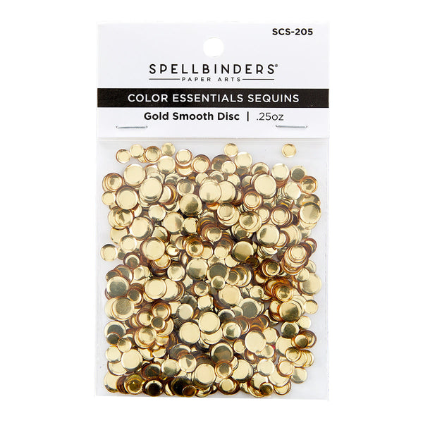Gold Smooth Discs Color Essentials Sequins