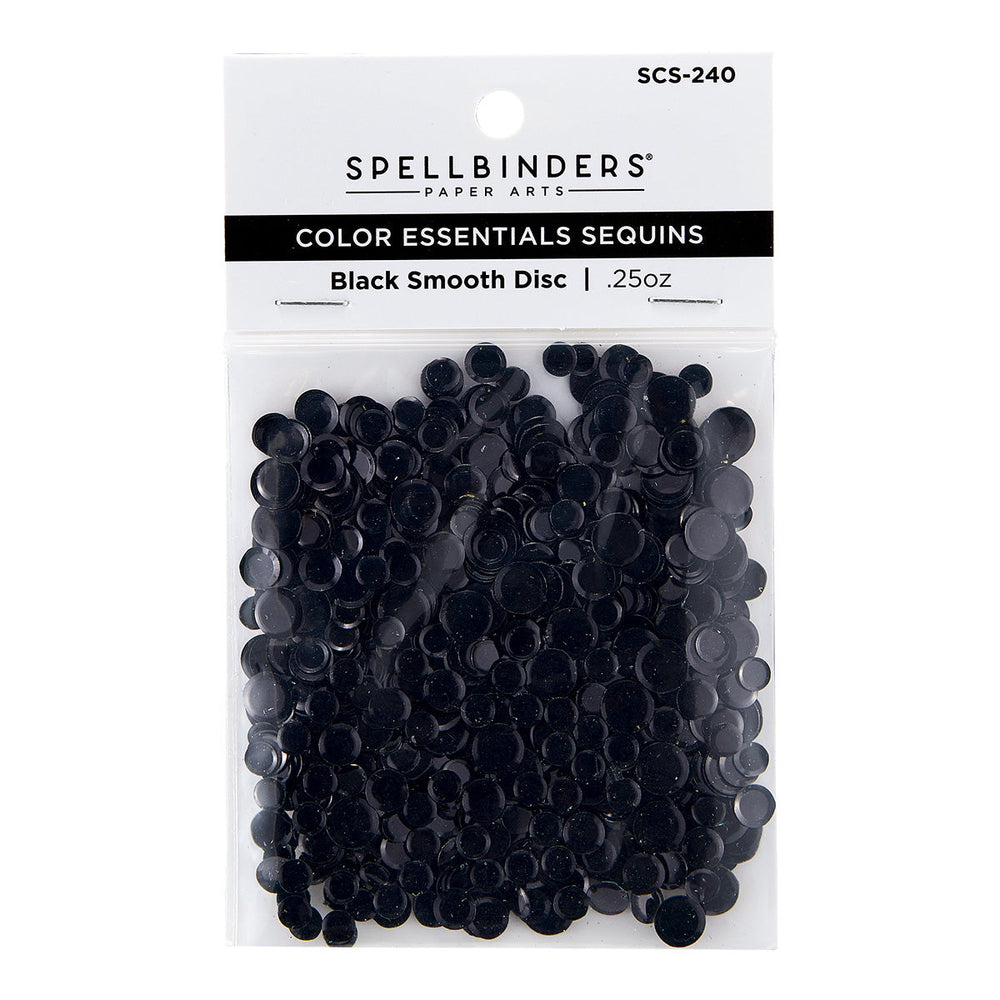 Black Smooth Discs Color Essentials Sequins