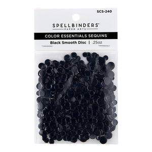 Black Smooth Discs Color Essentials Sequins