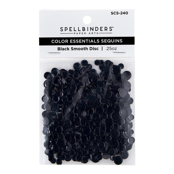 Black Smooth Discs Color Essentials Sequins