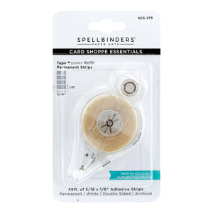 Permanent Adhesive Tape Runner Refill - Strips