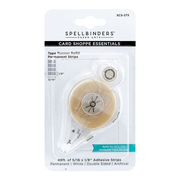 Permanent Adhesive Tape Runner Refill - Strips