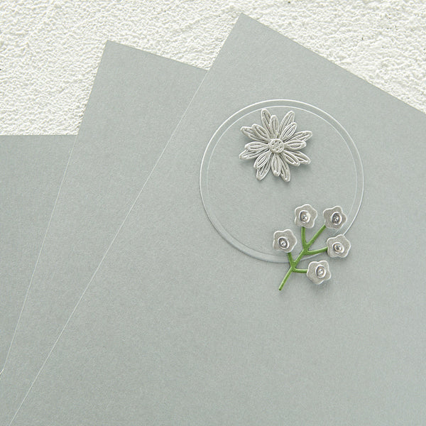 Brushed Silver Cardstock 8 1/2" x 11 - 10 Pack