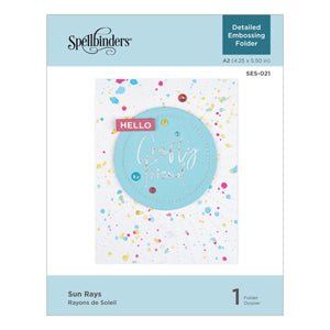 Sun Rays Embossing Folder