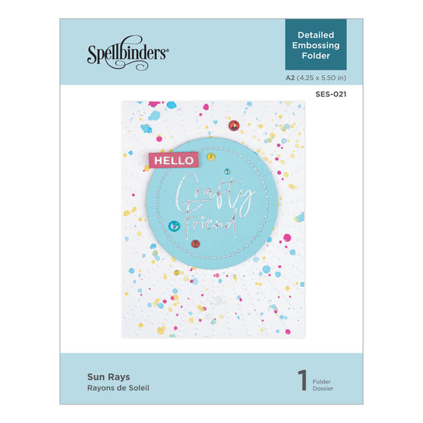 Sun Rays Embossing Folder
