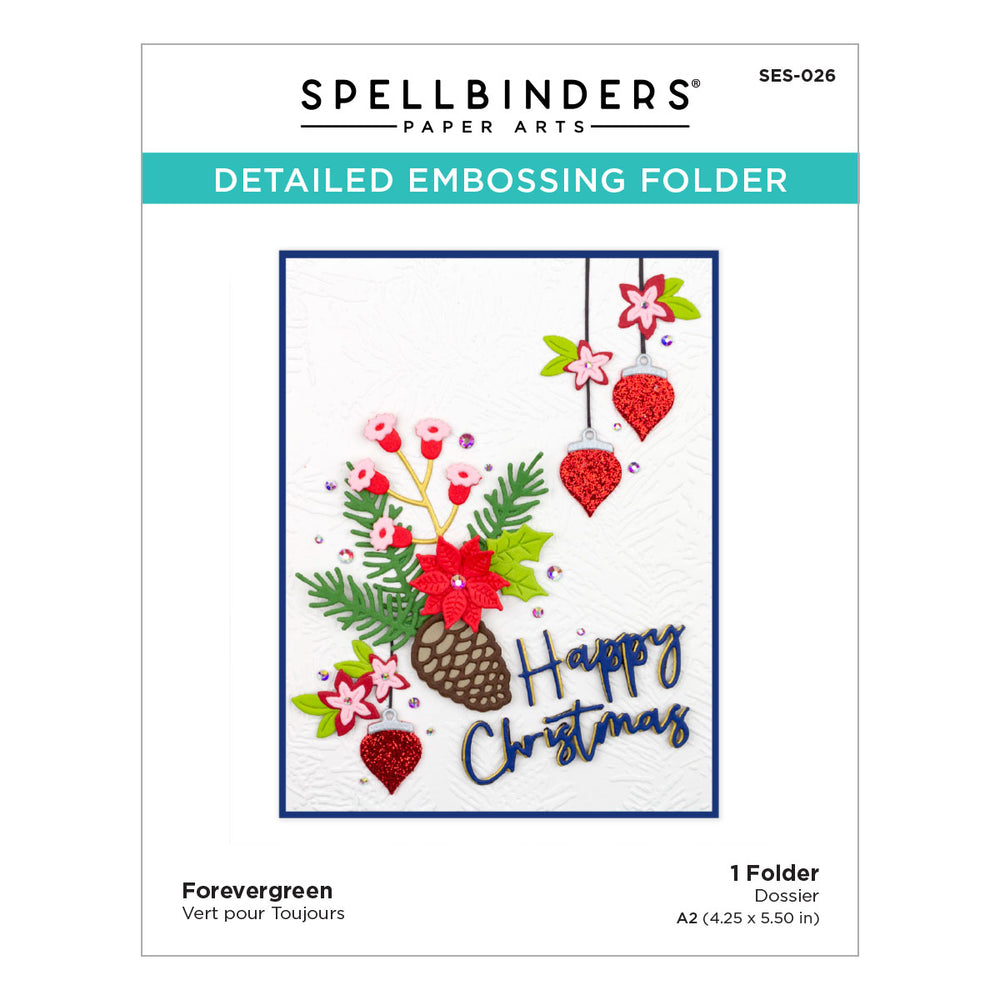 Forevergreen Embossing Folder from the Tis the Season Collection