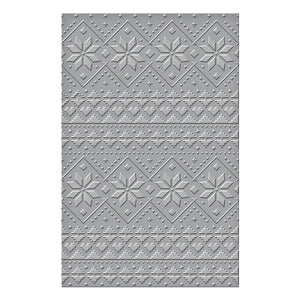 Ski Lodge Embossing Folder from the Winter Tales Collection by Zsoka Marko