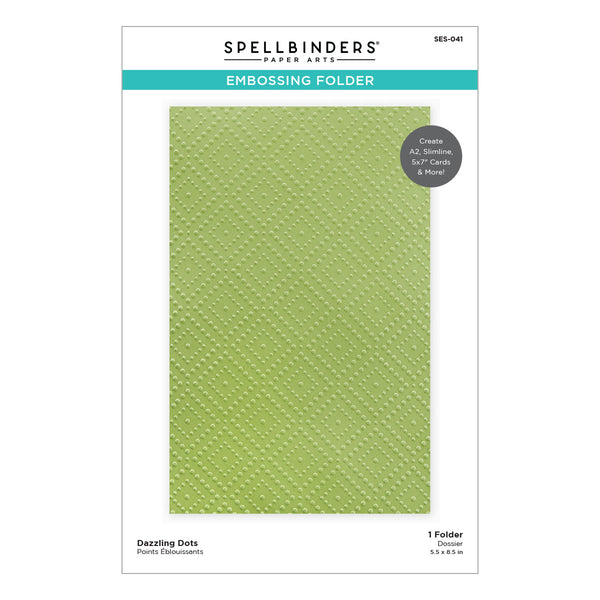 Dazzling Dots Embossing Folder from the Celebrate the Season Collection