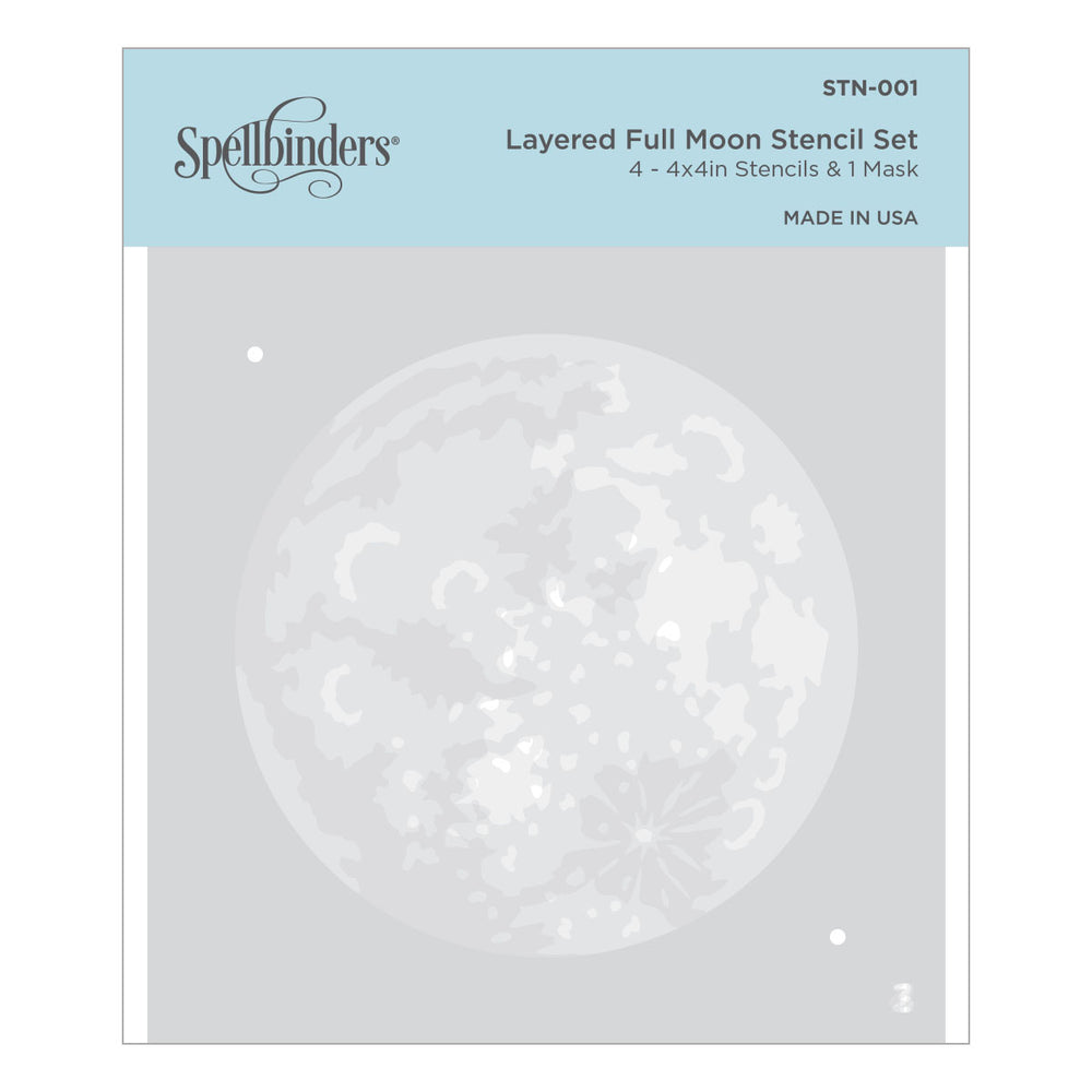 Layered Full Moon Stencil from Celestial Zodiacs Collection