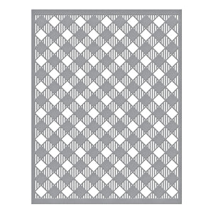 Diagonal Buffalo Plaid Stencil
