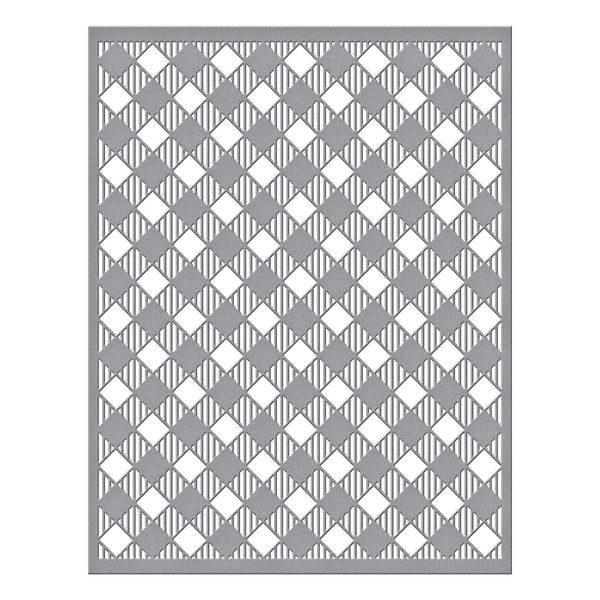 Diagonal Buffalo Plaid Stencil