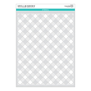 Diagonal Buffalo Plaid Stencil