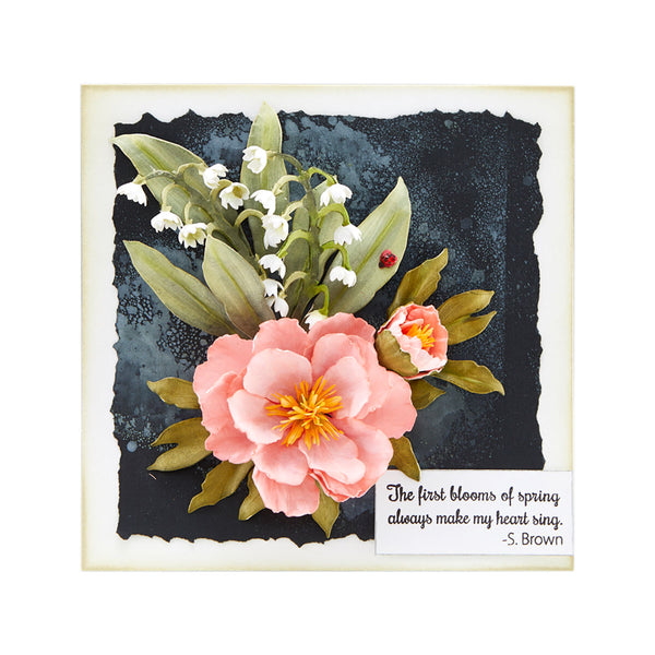 Double & Single Peonies Etched Dies Susan Tierney-Cockburn
