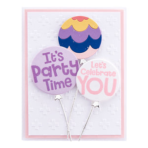 Color Block Balloons Etched Dies from the Birthday Celebrations Collection