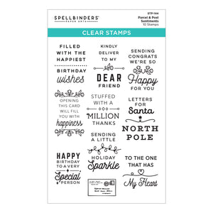 Parcel & Post Sentiments Clear Stamp Set from the Parcel & Post Collection