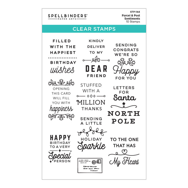 Parcel & Post Sentiments Clear Stamp Set from the Parcel & Post Collection