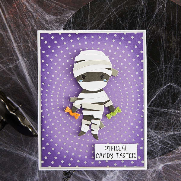 Dancin' Mummy Etched Dies from the Boo Dance Party Collection