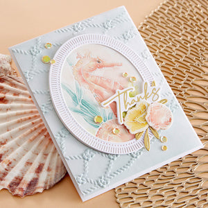 Cast Away 3D Embossing Folder from the Seahorse Kisses Collection by Dawn Woleslagle