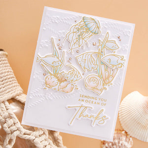 Cast Away 3D Embossing Folder from the Seahorse Kisses Collection by Dawn Woleslagle