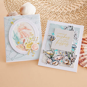 Cast Away 3D Embossing Folder from the Seahorse Kisses Collection by Dawn Woleslagle