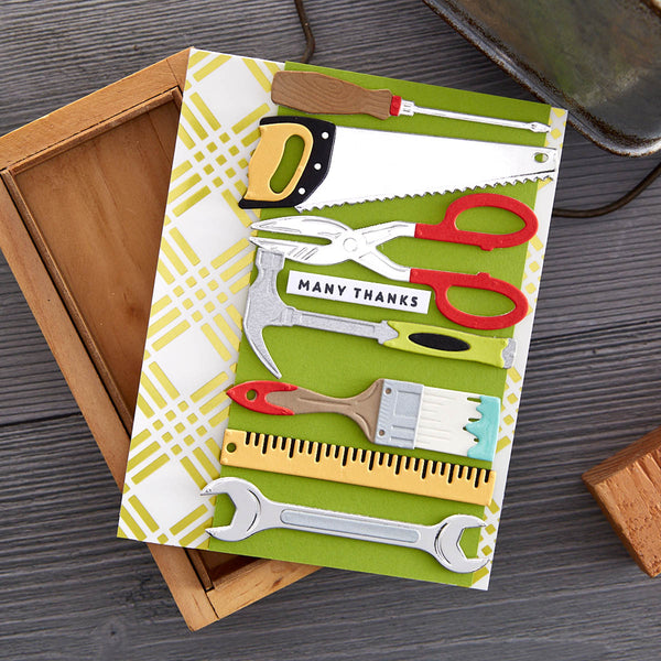 All the Tools Etched Dies from the Toolbox Essentials Collection by Nancy McCabe