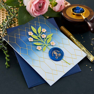 Handmade Brass Wax Seal with Handle from the Sealed by Spellbinders Collection