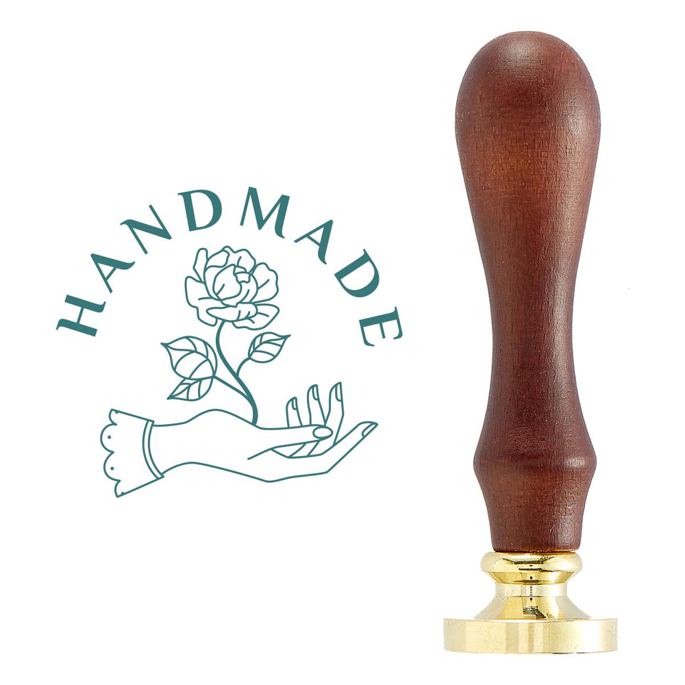Handmade Brass Wax Seal with Handle from the Sealed by Spellbinders Collection