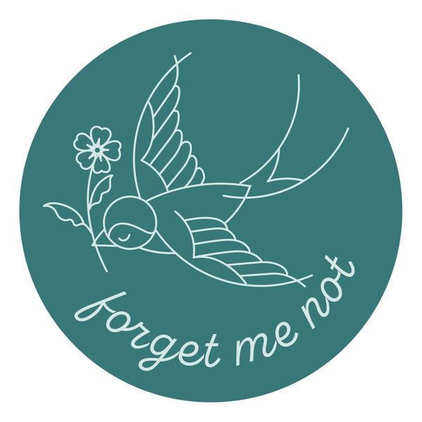 Forget Me Not Brass Wax Seal with Handle from the Sealed by Spellbinders Collection