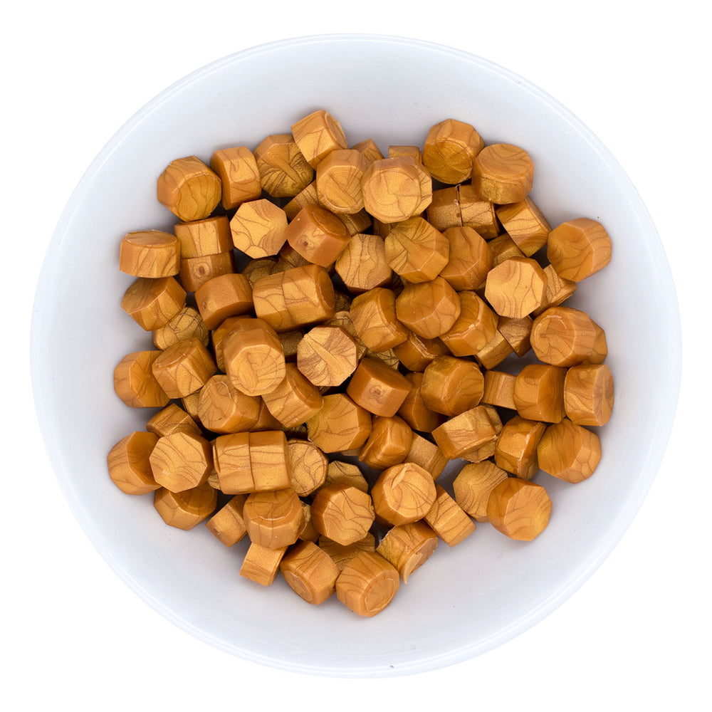 Gold Wax Beads from the Sealed by Spellbinders Collection